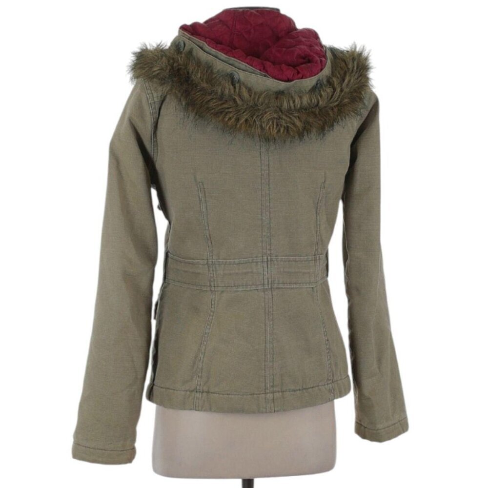 Abercrombie vintage quilted olive green jacket - Picture 2 of 7